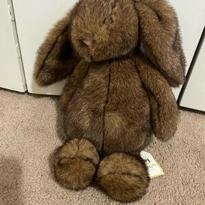 Jellycat Brown Hoppleston Luxe Bunny Plush